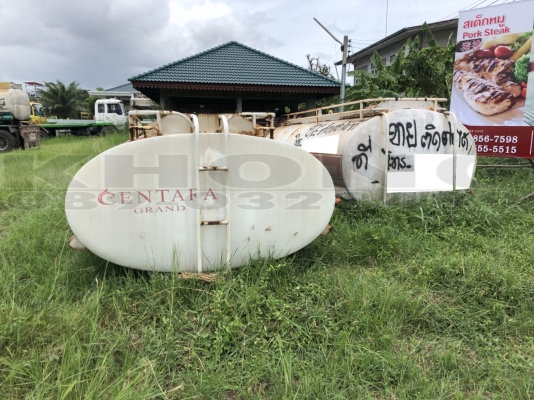 ขายด่วน ถังน้ำ6000ลิตร ติดตั้งบนหกล้อได้ไม่ลั่ว สภาพดีพร้อมอุปกรณ์ปั้ม ใบละ 47000 บาท