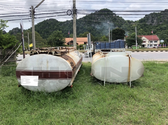 ขายด่วน ถังน้ำ6000ลิตร ติดตั้งบนหกล้อได้ไม่ลั่ว สภาพดีพร้อมอุปกรณ์ปั้ม ใบละ 47000 บาท