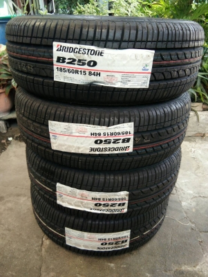 ขายยางใหม่ 185/60R15 บริดจสโตน ปลายปี16 คุ้มสุดๆ ชุดละ 6400 บาท พร้อมใส่ ถ่วง ฟรี