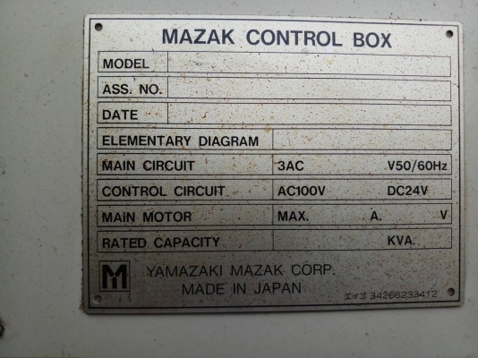 เครื่อง MAZAK CONTROL MALDAS64 เปลี่ยนทูลด้วยSERO ขาย 180,000 เครื่อง MAZAK CONTROL MALDAS64 เปลี่ยนทูลด้วยSERO ขาย 180,000