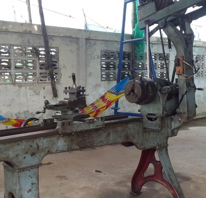 เครื่องกลึง 6 ฟุต เพลาเดียว พร้อมใช้งาน ไฟบ้าน เดินฟิตออโต้ 30,000