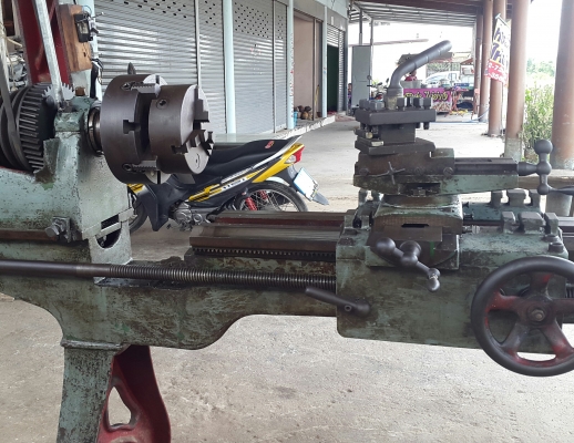 เครื่องกลึง 6 ฟุต เพลาเดียว พร้อมใช้งาน ไฟบ้าน เดินฟิตออโต้ 30,000