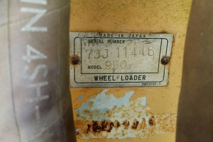 รถตักล้อยาง CAT950 มีเอกสารเล่มทะเบียน รถพร้อมใช้งานเครื่องดี