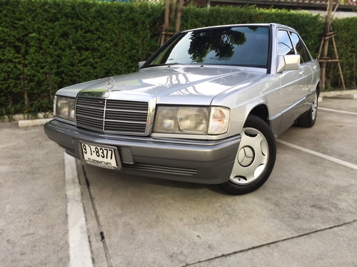 Benz 190E ปี93 สีเทา ออโต้ สวยจัด สีเต็ม เครื่องแน่น ช่วงล่างนุ่ม ราคามอไซค์