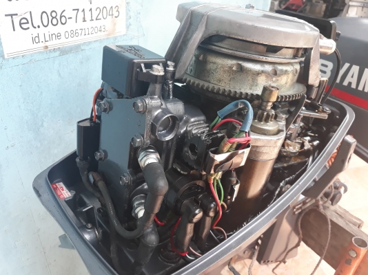 YAMAHA 8 HP 2 จังหวะ หาง21 นิ้ว สตาร์ทไฟฟ้า สภาพสวยและดี