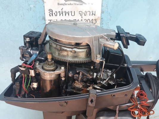 YAMAHA 8 HP 2 จังหวะ หาง21 นิ้ว สตาร์ทไฟฟ้า สภาพสวยและดี
