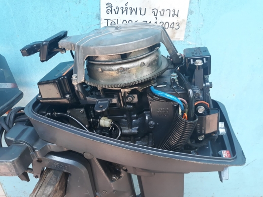 YAMAHA 8 HP 2 จังหวะ หาง21 นิ้ว สตาร์ทไฟฟ้า สภาพสวยและดี