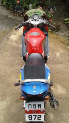 ขาย NSR150 rrw เล่มพร้อมชุดโอนเครื่องดีภาษีขาดชุดสีต้องไปเก็บสีเหมาะเอาไปปั้นขายตามสภาพ 11900