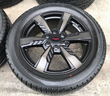 ล้อแม็กป้ายแดง All New Fortuner TRD ขอบ 20 พร้อมยางป้ายแดง 265-50-20 Dunlop ปี 18 แม็กสวยกริ๊บ ตุ่มอลัง