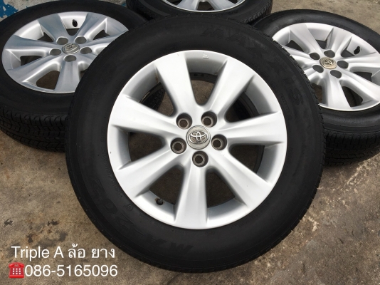 ล้อแม็ก Toyota Altis ขอบ 15 พร้อมยาง Maxxis 195-65-15 ปี 14 ดอกยางหนาปึก