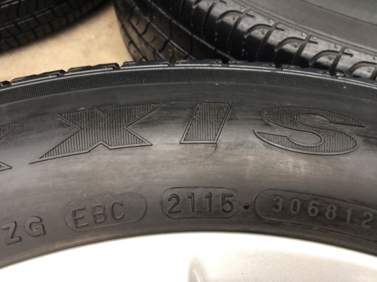 ล้อแม็ก Toyota Altis ขอบ 15 พร้อมยาง Maxxis 195-65-15 ปี 14 ดอกยางหนาปึก