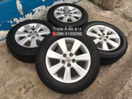 ล้อแม็ก Toyota Altis ขอบ 15 พร้อมยาง Maxxis 195-65-15 ปี 14 ดอกยางหนาปึก