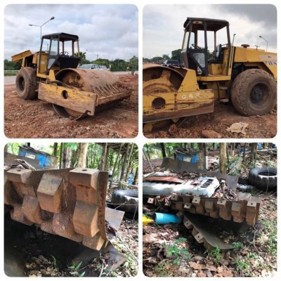 ขาย 395,000 รถบด 10 ตัน DYNAPAC CA25-II  ( 2 เพลา ) 2 เปลือก หนามหุ้มเรียบ  ถอดออกไว้ เฟืองปลายมอเตอร์แตก) เครื่อง คามินท์ (Turbo เสีย) ระบบสั่นสะเทือนพร้อมใช้งาน เอกสารเล่มทะเบียน  รถอยู่  อุดรธานี  โทร 0610710295  สนใจ รายการสินค้า อื่นๆ ที่ เว็ปไชค์ Tr