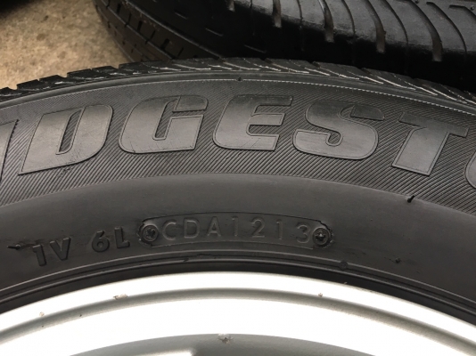 ล้อแม็ก 6รู139 Chevrolet ขอบ 15 พร้อมยาง 205-70-15 Bridgestone ปี13