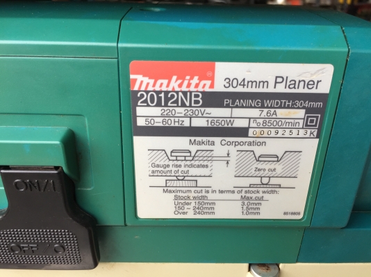 ขายเครื่องรีดไม้ MAKITA มือสอง สภาพสวยๆ ครับ