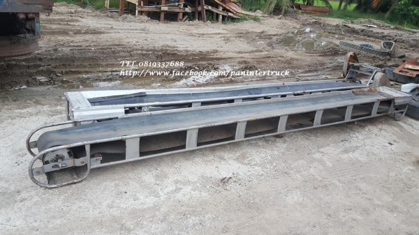 FROM JAPANขายถูกด่วนๆสายพานลำเลียงBELT CONVEYOR -YOKOHAMA ขนาดความยาว:5เมตร/ความกว้าง:40เซนติเมตร/สินค้าเก่านอก