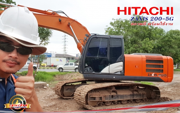 ขายรถแบคโฮ HITACHI ZX200-5G ใช้งาน 9 พันชั่วโมง กล้องหลัง สภาพเทพบุตร