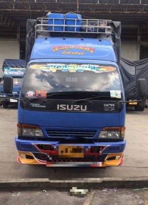 หกล้อ อิซูชุ NPR130โบว์ กะบะค็อกสูง ยาว5ม.แอร์ พ.เวอร์ ยาง 8.25เรเดียล รถสวยสภาพดีหัวบางเดิมพายในครบ &quot;เจ้าของรถขับใช้งานเอง&quot;รถพร้อมใช้สุดๆ ทะเบียนพร้อมโอน