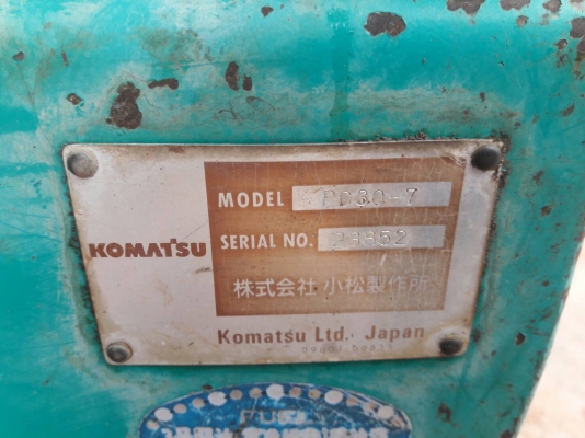 ขายจ้า..KOMATSU PC30-7  เก่านอกแท้...เดิมๆๆ..เครื่องปั๊มดี  มีลายแย๊ก .พร้อมใช้..โทร  089-3818694  จ๊อย..