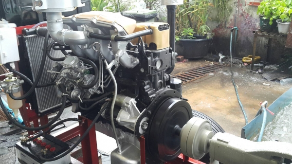 เครื่องสูบนํ้าประกอบใหม่พร้อมใช้งาน เครื่องยนต์ ISUZU มังกรทอง DIESEL+หอยส่งไกลขนาด 6 ออก 4  นิ้ว