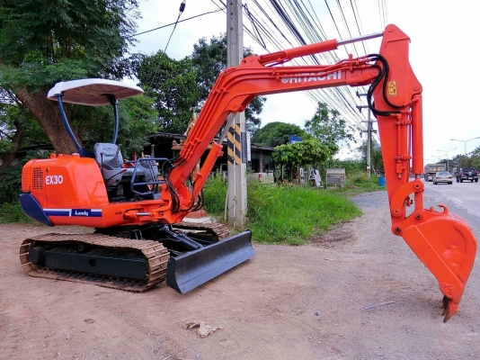 ขายรถขุดแบคโฮ HITACHI EX-30 ขนาด PC-30 รถเก่านอกแท้100\% #มีลายหัวแย๊ก #คอลโทนสั้นปั๊มนิ้ว เครื่องยนต์ อีซูสุ 3 สูบ เครื่องดีระบบไว ช่วงล่างแน่น ชั่วโมงการทำงาน 4,200 ชม. รถพร้อมใช้งาน เอกสารใบอินวอยครบ          ????ราคา 380,000 ต่อรองได้???? ☎️ สนใจติดต่อ