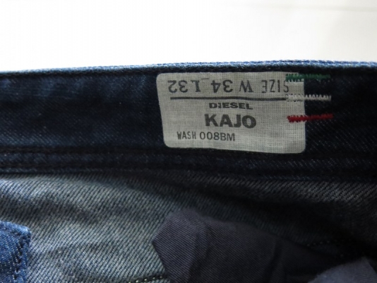 DIESEL KAJO 8BM MADE IN ITALY วัดจริงเอว 36 DIESEL KAJO 8BM MADE IN ITALY วัดจริงเอว 36