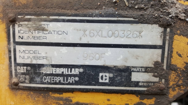 ขาย รถตัก CAT 960F เครื่องดี เกียร์ดี ยางเต็ม รถพร้อมใช้งาน เอกสารใบอินวอยซ์
