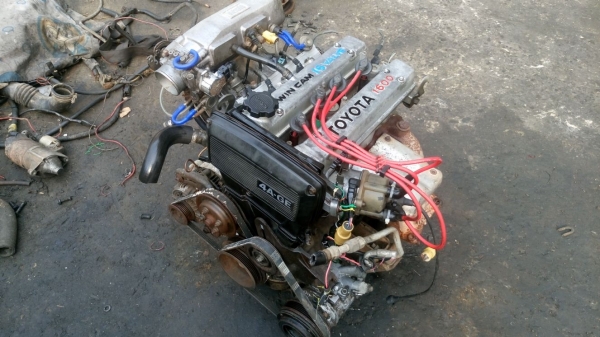 ขายเครื่องยนต์ TOYOTA 4AG ขับหน้าและขับหลังราคาถูก