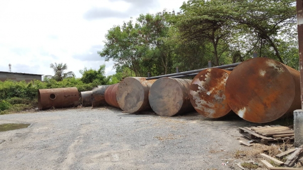 ถังเหล็กใต้ดินขนาด 26000 ลิตรสภาพสวยๆ