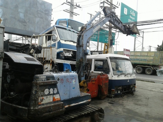 ขาย รถขุด kubota kx 26 แทรคเหล็ก มีไลน์หัวเจาะ