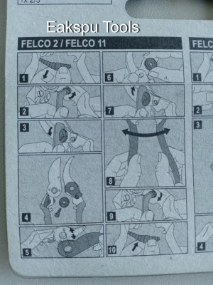 ใบมีดกรรไกรตัดกิ่ง Felco2,4,11 ใบมีดกรรไกรตัดกิ่ง Felco2,4,11