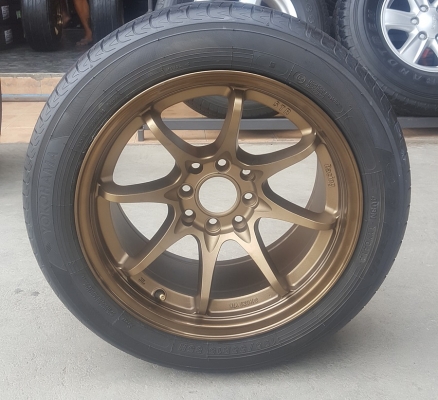 ล้อมือ2 CE28 ขอบ15 4รู100-114 กว้าง8 พร้อมยาง 4 ล้อ ล้อมือ2 CE28 ขอบ15 4รู100-114 กว้าง8 พร้อมยาง 4 ล้อ