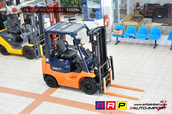 ขายรถโฟล์คลิฟท์มือสอง TOYOTA รุ่น 7FGL15-26012 นำเข้าจากประเทศญี่ปุ่น 100\% ไม่เคยใช้งานในไทย