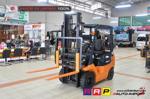 ขายรถโฟล์คลิฟท์มือสอง TOYOTA รุ่น 7FGL15-26012 นำเข้าจากประเทศญี่ปุ่น 100\% ไม่เคยใช้งานในไทย