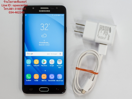 Samsung Galaxy J7 Prime สีดำ มีที่ชาร์ท สภาพใหม่ ประกันศูนย์ถึง กค.62 ส่งฟรี