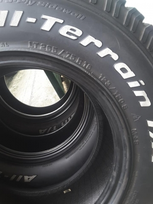 BF KO1 USA. 265-75-16 ปี13 สภาพสวยๆ 1ชุด BF KO1 USA. 265-75-16 ปี13 สภาพสวยๆ 1ชุด