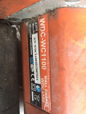ขายเครื่องเซาะร่องคอนกรีต WDC WC-1100 มือสอง ครับ