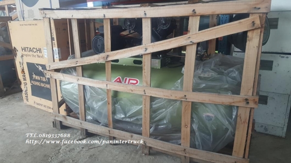 (ไฟบ้าน 220V.)สินค้าใหม่งานนำเข้า ขายถูกด่วนๆเครื่องปั๊มลมAIRCOM /ขนาด300ลิตร/2 สูบ/3HPแรง/220V./ยังไม่เคยใช้งาน