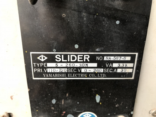 ขายหม้อแปลงไฟฟ้า Yamabishi Slide regulator made in Japan 30A ไฟเข้า 220/110V ไฟออกปรับได้ตั้งแต่ 0-240V พร้อมใช้งาน ขายหม้อแปลงไฟฟ้า Yamabishi Slide regulator made in Japan 30A ไฟเข้า 220/110V ไฟออกปรับได้ตั้งแต่ 0-240V พร้อมใช้งาน