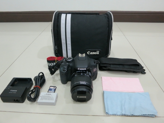 ลดราคา- Canon รุ่น EOS 600D 18 ล้าน เลนส์ 18-55 มีที่ชาร์ท กระเป๋า สภาพใหม่