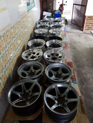 ขายล้อแท้มือสองสวยๆ ขอบ 15_16_17 Deerfine/Breadley/PROCOMP/MICKEY THOMPSON/AIBA WORKS/Kosei/Weds/Ride Custom