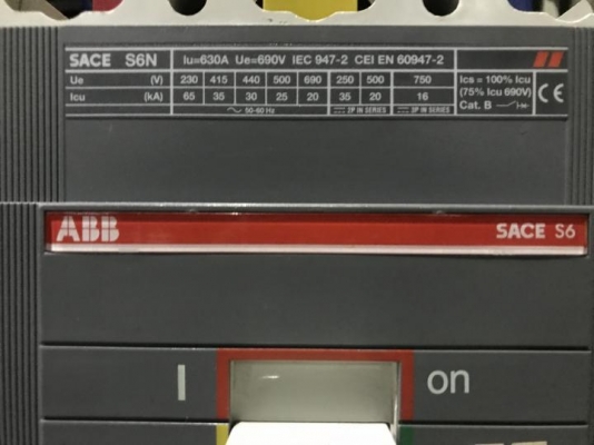 ขายตู้ MCCB Main breaker Abb 630A SACE S6N breaker ย่อยของ Abb 6 ตัว Pipat 098-2641749
