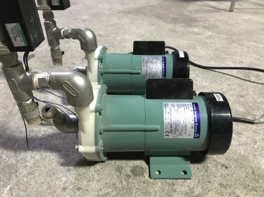 ขายปั๊มเคมี Iwata magnet pump 65W 220V ไฟบ้าน สภาพสวย พร้อมใช้งาน แถมวาล์วไฟฟ้าติดไปให้ด้วยครับ มี 2ตัว ราคาตัวละ 1,800 บาท