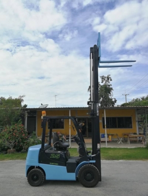 ขาย รถโฟคลิฟท์ SUMITOMO 2.5ตัน ดีเซล เสา 4เมตร นำเข้าจากญี่ปุ่น โทร.090-986-2521 อ๊อบ