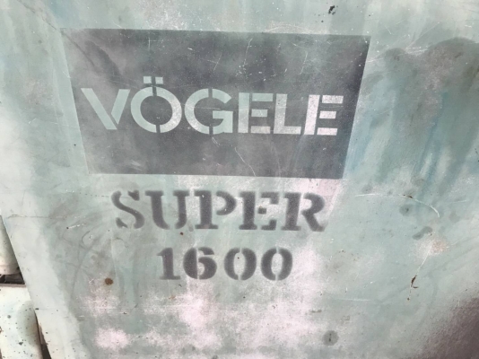 รถปูยาง VOGELE SUPPER1600 พร้อมใช้งาน รถปูยาง VOGELE SUPPER1600 พร้อมใช้งาน