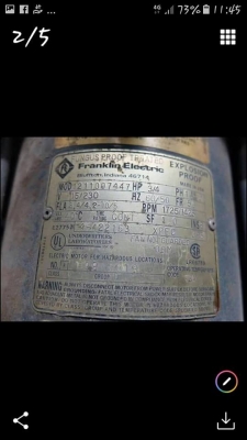 ขายมอเตอร์ตู้จ่ายน้ำมันราคาถูกขนาด 3/4 แรงfranklin ขายมอเตอร์ตู้จ่ายน้ำมันราคาถูกขนาด 3/4 แรงfranklin