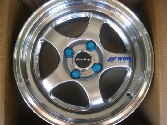 ขายล้อแม็กของใหม่ S1R 15"x7.5" 4/100 et 38 +ยางใหม่ 15500  บาท (081-3747940)