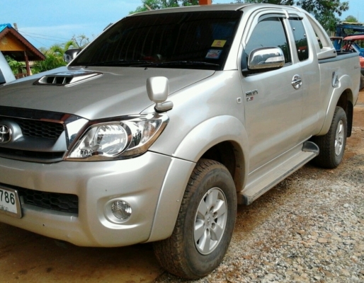 TOYOTA HILUX VIGO D4D EXTRACAB Prerunner  2.5 MT ปี 53 รถบ้านสภาพดีสีบางเดิมพร้อมใช้งาน วิ่งน้อย 52,200 กม. เครื่องดี ภายในเก๋งคอนโซลสวยจัดอุปกรณ์อำนวยความสะดวกครบพร้อม CD จอ พ.เพาเวอร์ ก.ไฟฟ้า กระบะปูพื้นยางลายเนอร์ ช่วงล่างแน่น ยางสภาพดี 80\% พร้อมใช้