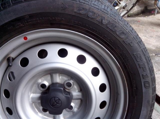 ล้อกะทะ vios 2011 ขอบ14 พร้อมยางดอกหนาๆ