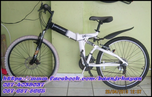 DOPPELGANGER (DG) จักรยานพับ 703 laid back   จักรยานเสือภูเขา พับได้ อลูมิเนียม   วงล้อ 26" โช๊กหน้า หลัง มีดิชเบรคหน้า